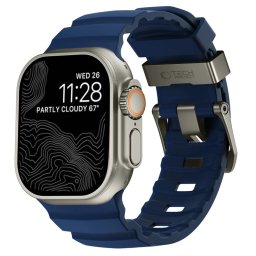 Tech-Protect Motion Apple Watch 44/45/46/49mm gumis szilikon szíj, kék