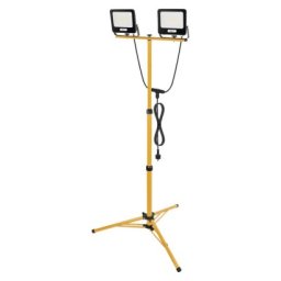 EMOS GLARO LED reflektor 2×50W + háromlábú állvány