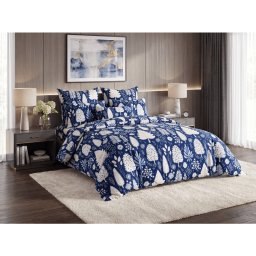Mikroszálas ágyneműhuzat INDIGO BLOOM kék Ágyneműhuzat mérete: 2 db 70 x 90 cm | 200 x 220 cm