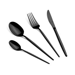 Berlinger Haus Evőeszköz készlet 24 részes rozsdamentes/fényes Matte Black Collection BH/3069
