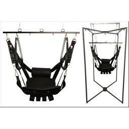 Kit Sling Cuir Deluxe - prmium br szexi hinta fekete sznben