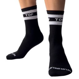 Fetish Top Socks - fekete rzki zoknik