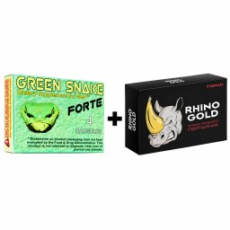 GREEN SNAKE - 4 DB + Rhino Gold Alkalmi potencianvel kapszula - 6 db csomag