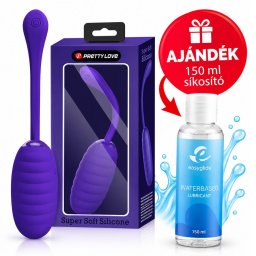 Pretty Love - Kirk akkumulátoros vibrációs tojás (lila) + AJÁNDÉK 150 ml síkosító.