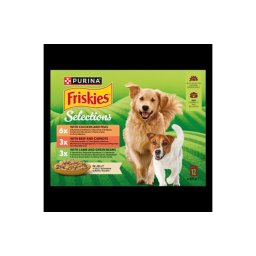 FRISKIES Selections Aszpikos válogatás nedves kutyaeledel 12x85g