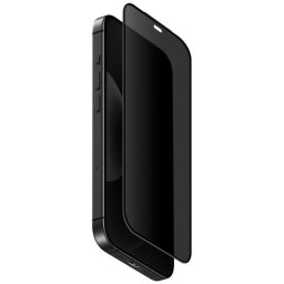 Uniq Optix Covex DX2 Apple iPhone 18 Pro tempered glass kijelzővédő üvegfólia felhelyező kerettel, privacy, betekintésgátló