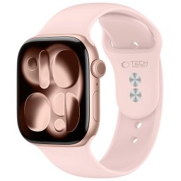 Tech-Protect Silicone Apple Watch 8 / 9 / 10 / 11 / 12 / SE (40/41/42mm) szíj, szilikon, rózsaszín