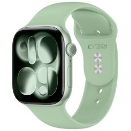Tech-Protect Silicone Apple Watch 8 / 9 / 10 / 11 / 12 / SE (40/41/42mm) szíj, szilikon, zöld