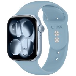Tech-Protect Silicone Apple Watch 8 / 9 / 10 / 11 / 12 / SE (40/41/42mm) szíj, szilikon, kék