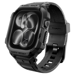 Spigen Rugged Armor Pro Apple Watch 12 46mm tok / szíj, fekete