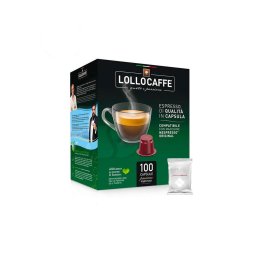 Kávékapszula, Nespresso kompatibilis, Lollo Caffe Argento, 100db kapszula
