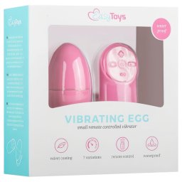 EasyToys - hordható 7 ritmusú rádiós vibrotojás (pink)