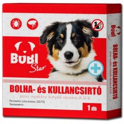 RoDeX Bobi bolhairtó nyakörv kutyának (Piros) 65 cm