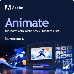 Adobe Animate for Teams with Adobe Stock Standard Assets GOV 100+ User