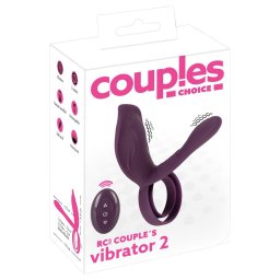 Couples Choice - akkus, rádiós péniszgyűrű (lila)