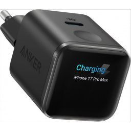 Anker Nano Display USB-C hálózati töltő adapter kijelzővel, 45W, 3A, fekete