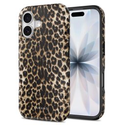 Tech-Protect Lamano Apple iPhone 17 hátlap tok, MagSafe, Exotic Touch, leopárd minta