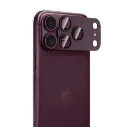 Tech-Protect Glass Camfull Fit+ Apple iPhone 18 Pro Max lencsevédő üvegfólia, kameravédősziget-védő, burgundi