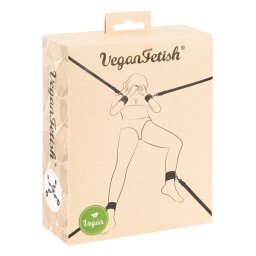 Kötöző Ágyra Széles manketták 180 cm hosszú pántok Vegán fekete
