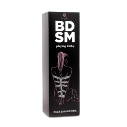 BDSM kötöző kötél puha tapintású 10 m fekete