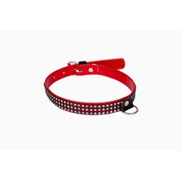 Whips Kötöző Csillogó, Állítható 2 cm piros