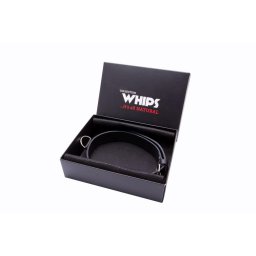 Whips Kötöző Széles állítható 42–50 cm fekete valódi bőr