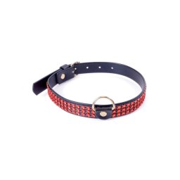 Fetish B Szíj Kristályokkal Állítható 36-42 cm Piros