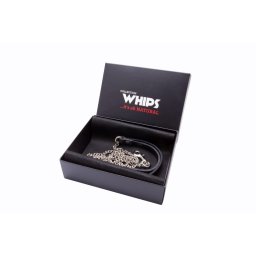 Whips Paskoló Kézműves bőrből 120 cm fekete