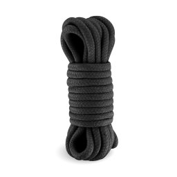 Bondage kötél Shibari technika 5 m fekete pamut