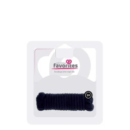 Kötöző puha selymes anyag 5 m fekete Shibari stílusú
