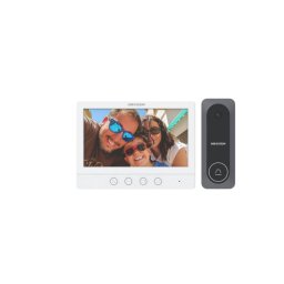 Hikvision DS-KIS212(B)(O-STD) 4 vezetékes, többlakásos audio, video kaputelefon szett