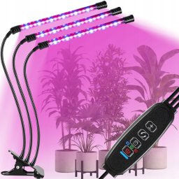 3 ágú LED-es USB-s vörös és kék színű lámpa palánták neveléséhez, 9 fényerősséggel, 30W, IP54