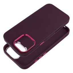 Frame Apple iPhone 17e / iPhone 16e közepesen ütésálló tok kameravédő kerettel, lila