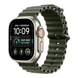 Tech-Protect Iconband Pro Apple Watch 44/45/46/49mm gumis szilikon szíj, zöld