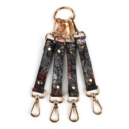Geisha Hogtie łącznik Bondage vegán bőr virágmintás szatén