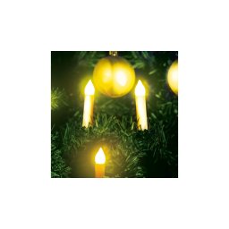 Karácsonyi LED gyertyafüzér - melegfehér - 10 LED - 2 x AA