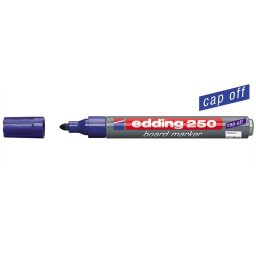 EDDING Tábla- és flipchart marker, 1-3 mm, kúpos, EDDING "250", kék