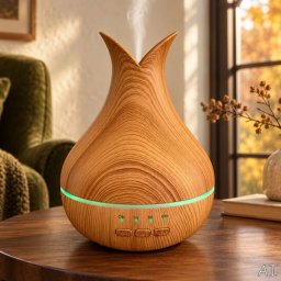 Ultrahangos aroma diffúzor Palermo – USB, színváltós LED, időzítő, 120 ml