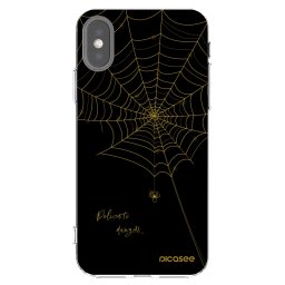 Átlátszó szilikon tok az alábbi mobiltelefonokra Apple iPhone X/XS - Delicate danger