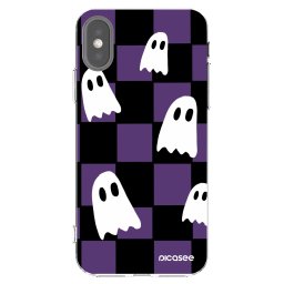Átlátszó szilikon tok az alábbi mobiltelefonokra Apple iPhone X/XS - Ghosts