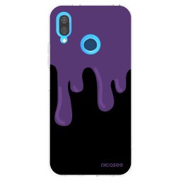 Átlátszó szilikon tok az alábbi mobiltelefonokra Huawei P20 Lite - Purple spooky