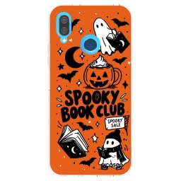 Átlátszó szilikon tok az alábbi mobiltelefonokra Huawei P20 Lite - Spooky book club