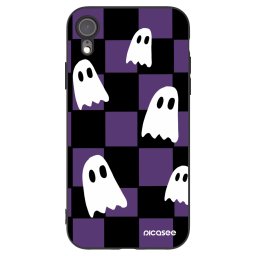 Fekete szilikon tok az alábbi mobiltelefonokra Apple iPhone XR - Ghosts
