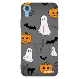 Átlátszó szilikon tok az alábbi mobiltelefonokra Apple iPhone XR - Spooky crew