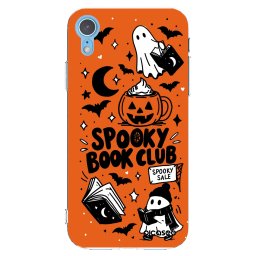 Átlátszó szilikon tok az alábbi mobiltelefonokra Apple iPhone XR - Spooky book club