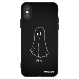Fekete szilikon tok az alábbi mobiltelefonokra Apple iPhone X/XS - Ghost 2