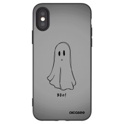 Fekete szilikon tok az alábbi mobiltelefonokra Apple iPhone X/XS - Ghost