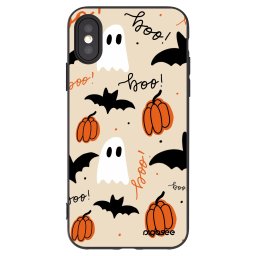 Fekete szilikon tok az alábbi mobiltelefonokra Apple iPhone X/XS - Halloween 26