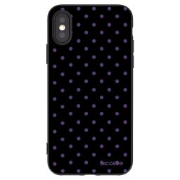 Fekete szilikon tok az alábbi mobiltelefonokra Apple iPhone X/XS - Flickers