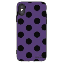Fekete szilikon tok az alábbi mobiltelefonokra Apple iPhone X/XS - Big flickers 2